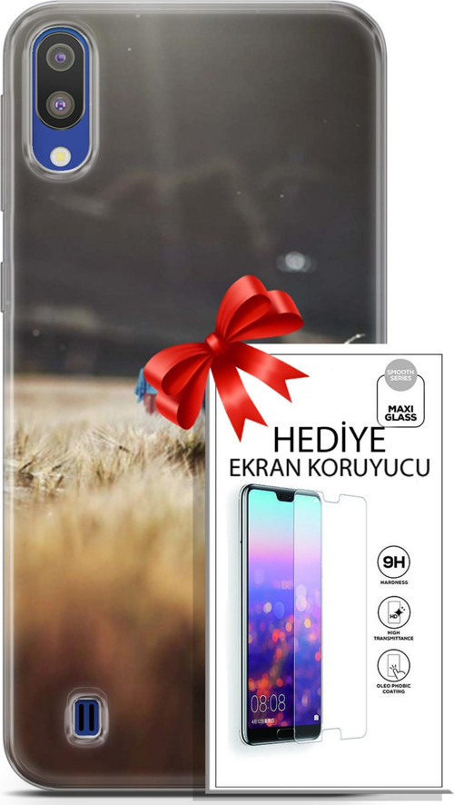 Samsung Galaxy M10 Kılıf Orijinal Seri Pubg 03 Ana Karakter Arka Kapak + Ekran Koruyucu