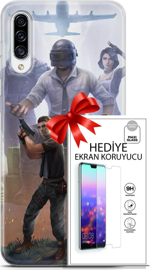Samsung Galaxy A70S Kılıf Orijinal Seri Pubg 09 Carlo Uv Kılıf Ve Ekran Koruyucu
