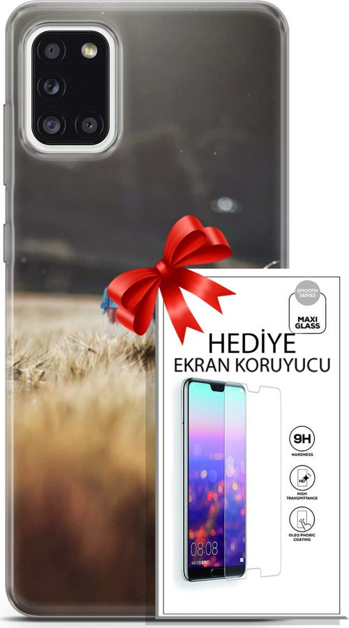 Samsung Galaxy A31 Kılıf Orijinal Seri Pubg 03 Ana Karakter Arka Kapak + Ekran Koruyucu