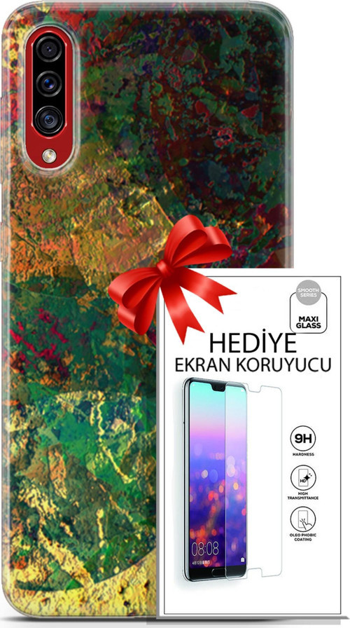 Samsung Galaxy A50S Kılıf Orijinal Seri Nature 26 Çok Renkli Soft Kapak + Ekran Koruyucu