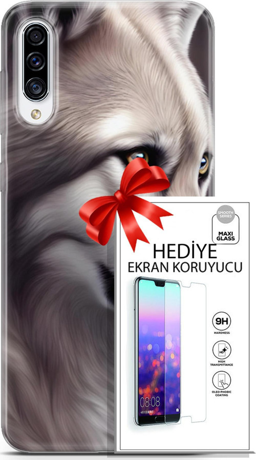 Samsung Galaxy A70S Kılıf Orijinal Seri Dogs 01 Yakışıklı Kurt Telefon Kılıfı + Ekran Koruyucu