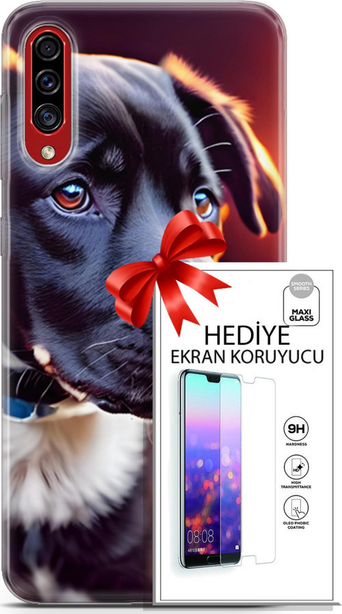Samsung Galaxy A50S Kılıf Orijinal Seri Dogs 27 Rostov Lazer Kesim Silikon Ekran Koruyucu