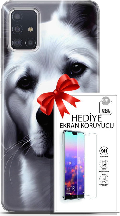 Samsung Galaxy A71 Kılıf Orijinal Seri Dogs 17 Avcı Yumuşak Kılıf + Ekran Koruyucu