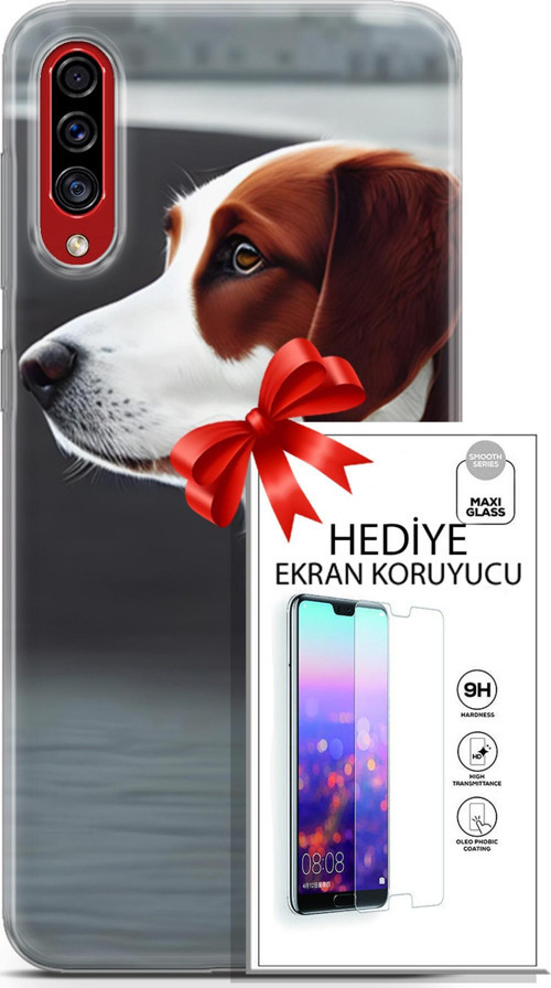 Samsung Galaxy A50S Kılıf Orijinal Seri Dogs 18 Süvari Köpeği Parlak Kılıf + Ekran Koruyucu Full Koruma