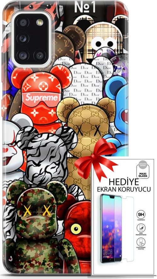 Samsung Galaxy A31 Kılıf Orijinal Seri Bounce 13 Louisa Burke Case Kapak Ekran Koruyucu