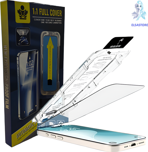 iPhone 13 PRO MAX Uyumlu Cam Ekran Koruyucu Kolay Kurulum Aparatı Fit Silim HD