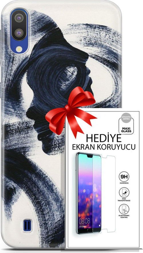 Samsung Galaxy M10 Kılıf Orijinal Seri Soul 10 2 Yüzlü Full Hd Kılıf + Ekran Koruyucu