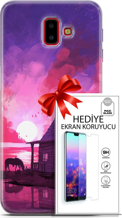Samsung Galaxy J6 Plus Kılıf Orijinal Seri Neo 27 Aquaman Lazer Kesim Silikon Ekran Koruyucu