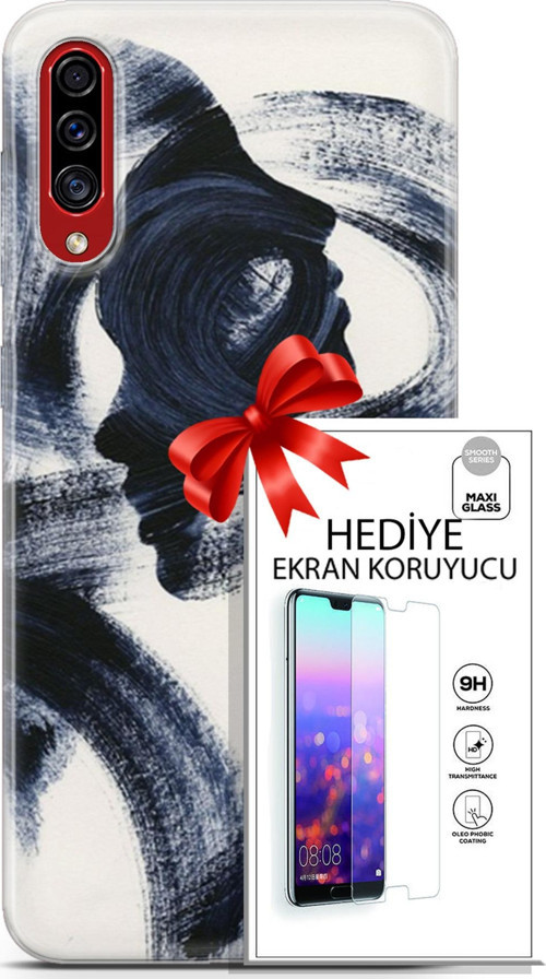 Samsung Galaxy A50S Kılıf Orijinal Seri Soul 10 2 Yüzlü Full Hd Kılıf + Ekran Koruyucu