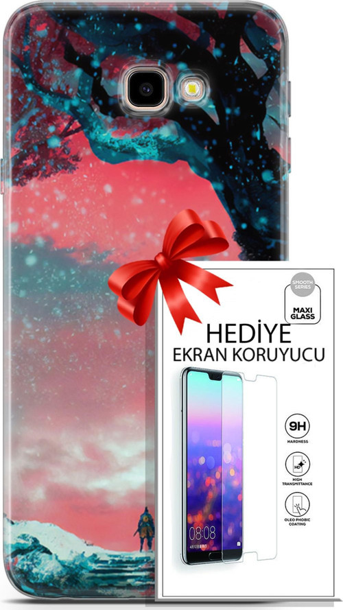 Samsung Galaxy J4 Plus Kılıf Orijinal Seri Neo 01 Bıçaklı Joker Telefon Kılıfı + Ekran Koruyucu