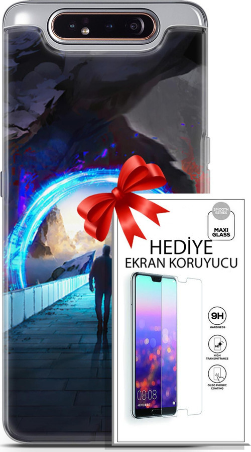 Samsung Galaxy A80 Kılıf Orijinal Seri Neo 20 Punish Renkli Kılıf Ekran Koruyucu