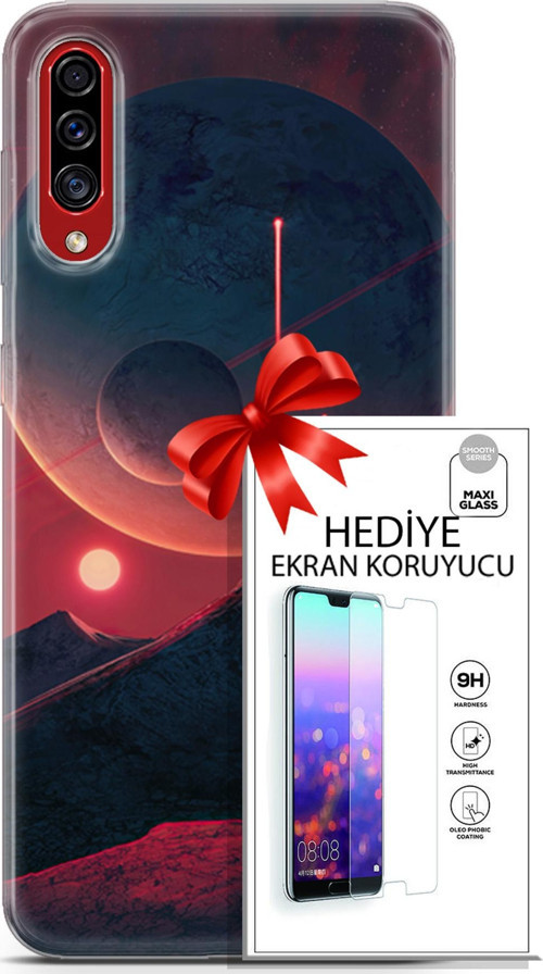 Samsung Galaxy A50S Kılıf Orijinal Seri Neo 19 Iron Man Tam Koruma Kılıf + Ekran Koruyucu