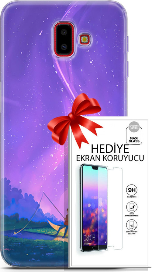 Samsung Galaxy J6 Plus Kılıf Orijinal Seri Neo 15 Clowhunter Kalın Silikon + Ekran Koruyucu