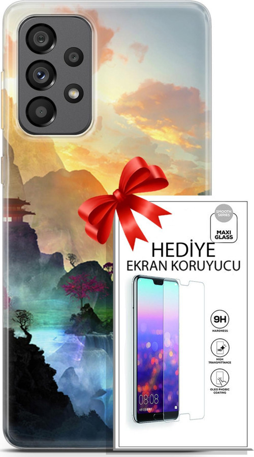 Samsung Galaxy A73 5G Kılıf Orijinal Seri Neo 06 Cyclops Koruyucu Kapak Ekran Koruyucu