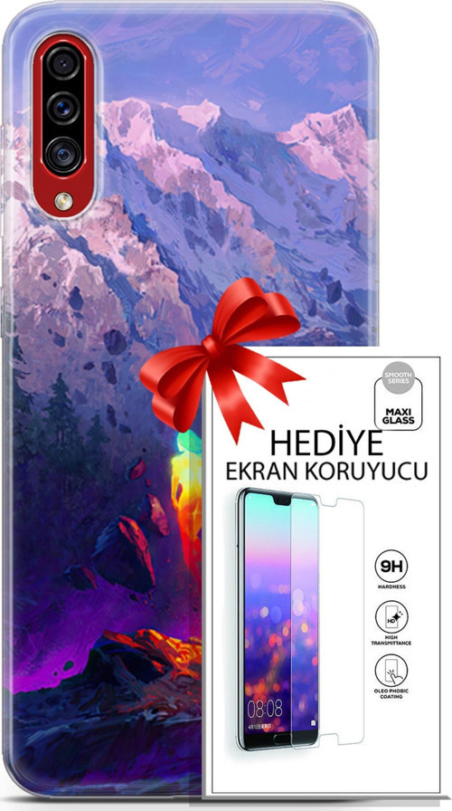 Samsung Galaxy A50S Kılıf Orijinal Seri Neo 24 Örümcek Adam Darbe Emici Kılıf + Ekran Koruyucu