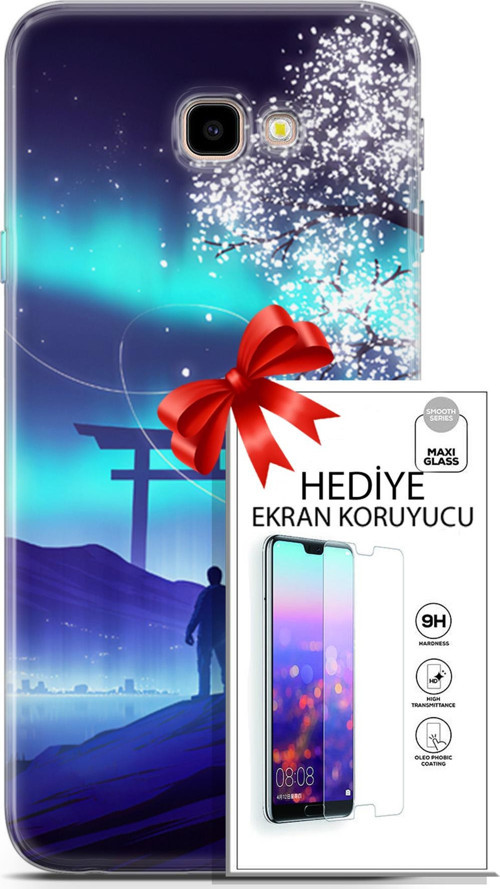 Samsung Galaxy J4 Plus Kılıf Orijinal Seri Neo 26 Spider Girls Soft Kapak + Ekran Koruyucu