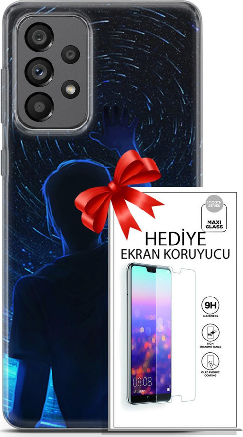 Samsung Galaxy A73 5G Kılıf Orijinal Seri Neo 14 Batman The Joker Cover Kılıf + Ön Ekran Koruyucu