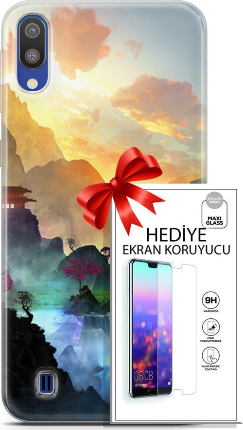 Samsung Galaxy M10 Kılıf Orijinal Seri Neo 06 Cyclops Koruyucu Kapak Ekran Koruyucu