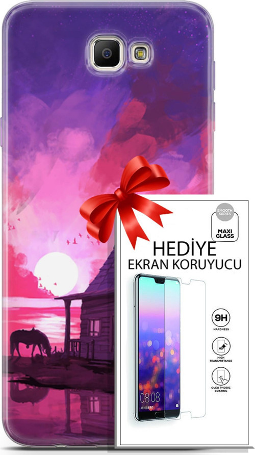Samsung Galaxy J7 Prime Kılıf Orijinal Seri Neo 27 Aquaman Lazer Kesim Silikon Ekran Koruyucu