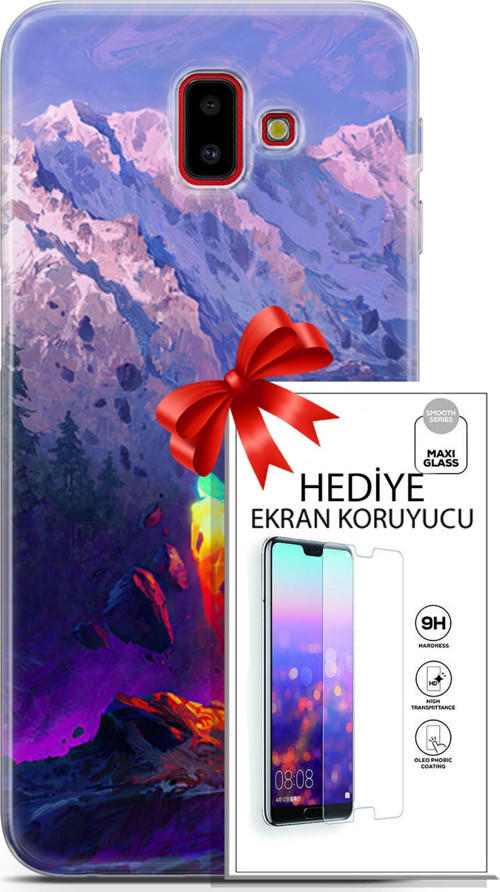 Samsung Galaxy J6 Plus Kılıf Orijinal Seri Neo 24 Örümcek Adam Darbe Emici Kılıf + Ekran Koruyucu