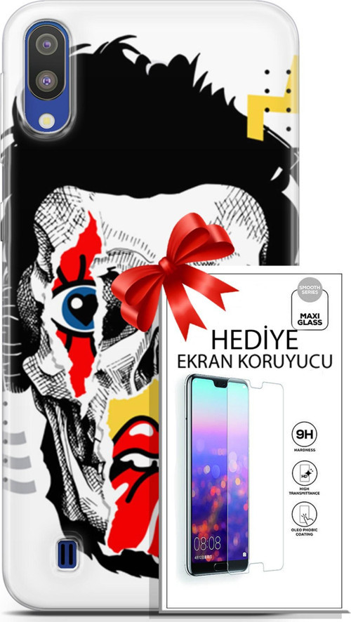 Samsung Galaxy M10 Kılıf Orijinal Seri Punky 05 Karışık Koruma Kılıfı + Ekran Koruyucu