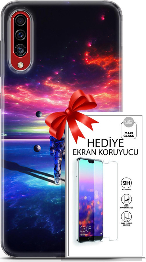 Samsung Galaxy A50S Kılıf Orijinal Seri Neo 22 Kaptan Amerika Kap + Ekran Koruyucu