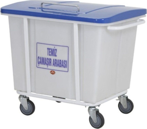 Temiz Çamaşır Taşıma Arabası Kapaklı 280 Lt