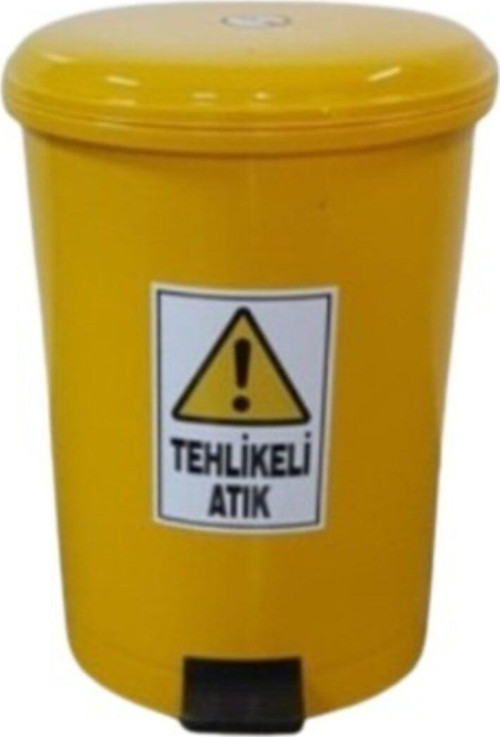 Tehlikeli Atık Kovası 25 Lt Pedallı