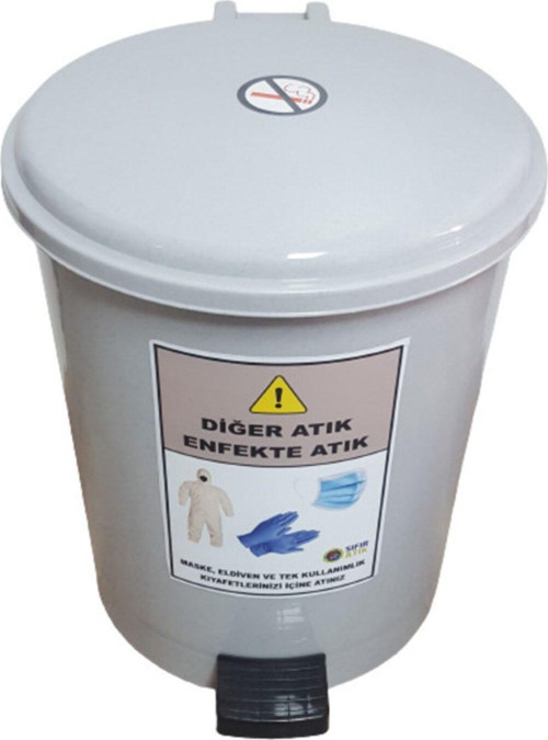 Maske Eldiven Tek Kullanımlık Tulum Atık Kovası 40 Lt