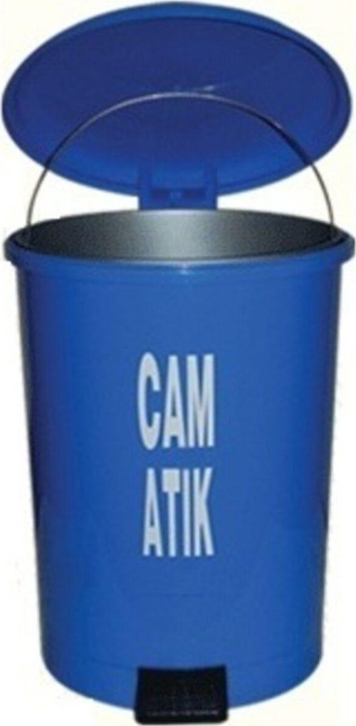 Hastane Cam Atık Kovası 40 Lt Pedallı