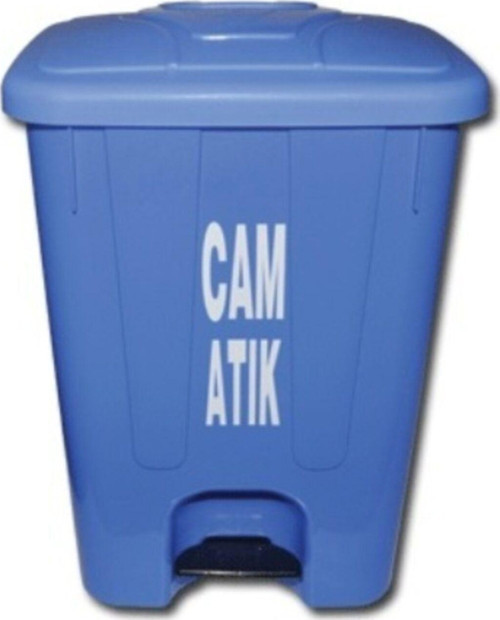 Hastane Cam Atık Kovası 65 Lt Pedallı Iç Kovasız