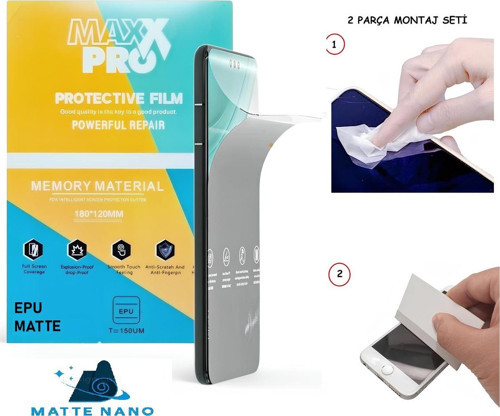 Samsung Galaxy M12 NANO Ekran Koruyucu Esnek ULTRA İnce - MAXXPRO - MAT