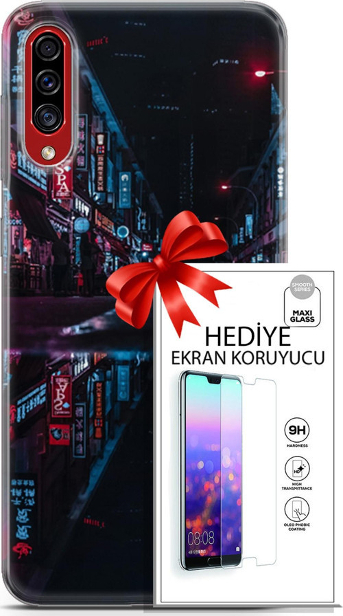 Samsung Galaxy A50S Kılıf Orijinal Seri Cyberpunk 24 Spa Darbe Emici Kılıf + Ekran Koruyucu
