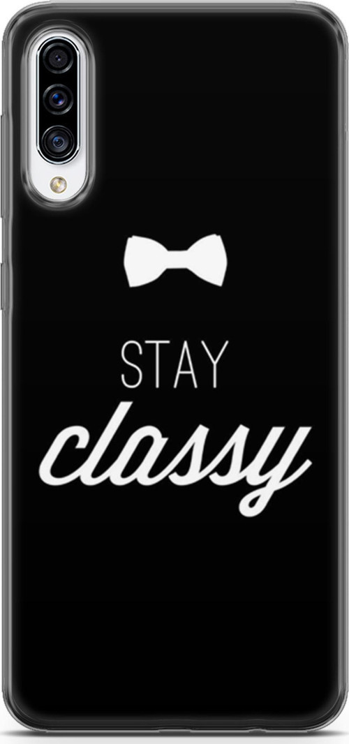 Samsung Galaxy A70S Kılıf Orijinal Seri Typo 18 Stay Classy Parlak Kılıf