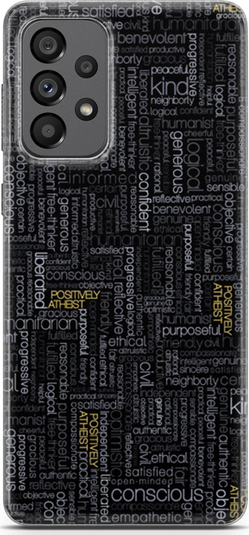 Samsung Galaxy A73 5G Kılıf Orijinal Seri Typo 26 Confident Soft Kapak