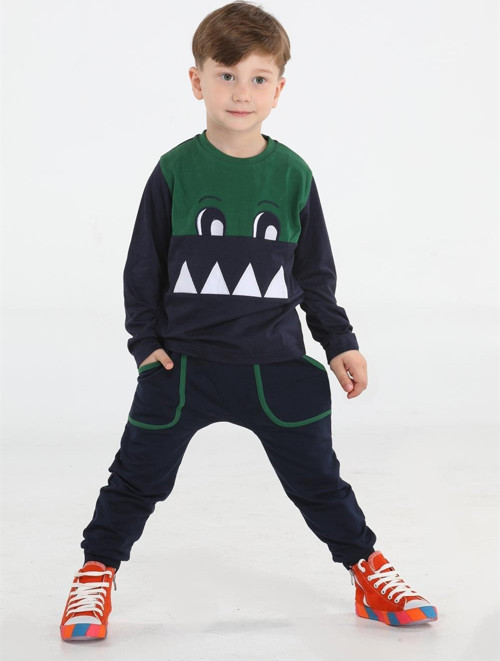 Timsah Cepli Baggy Pantolon + T-shirt Takım