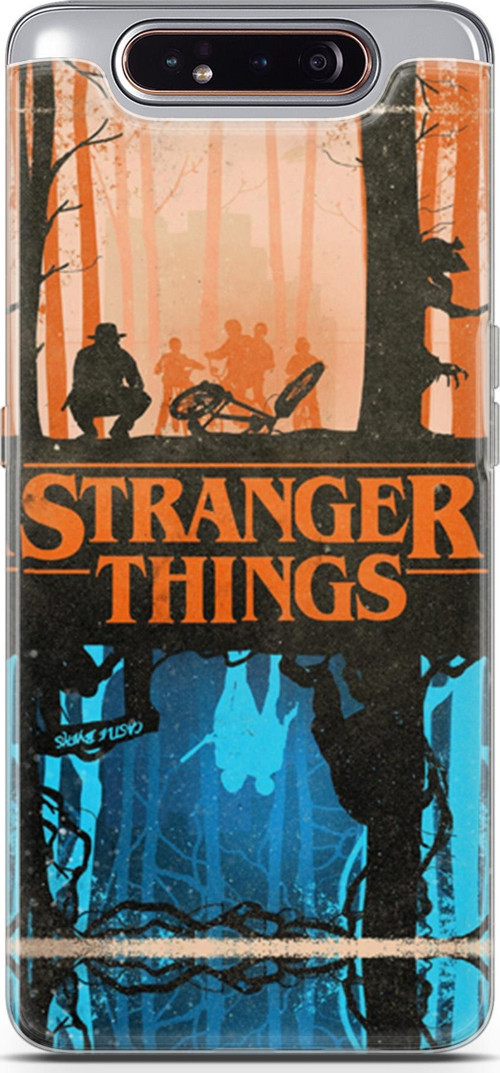 Samsung Galaxy A80 Kılıf Orijinal Seri Typo 13 Stranger Things Case Kapak