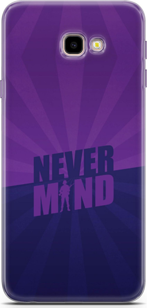 Samsung Galaxy J4 Plus Kılıf Orijinal Seri Typo 06 Never Mind Koruyucu Kapak