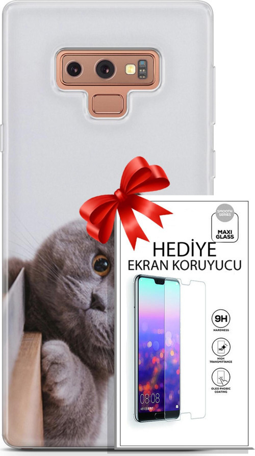 Samsung Galaxy Note 9 Kılıf Orijinal Seri Scotish-British 06 Duman Koruyucu Kapak Ekran Koruyucu