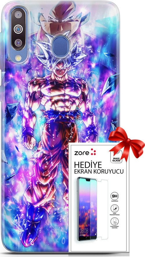Samsung Galaxy M30 Kılıf Orijinal Seri Supers 12 Legends Anime Tasarım Kılıf + Ekran Koruyucu