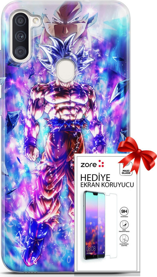 Samsung Galaxy M11 Kılıf Orijinal Seri Supers 12 Legends Anime Tasarım Kılıf + Ekran Koruyucu
