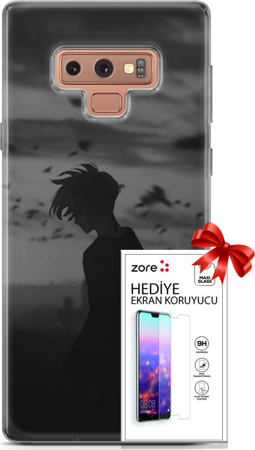 Samsung Galaxy Note 9 Kılıf Orijinal Seri Supers 26 Gambar Anime Soft Kapak + Ekran Koruyucu