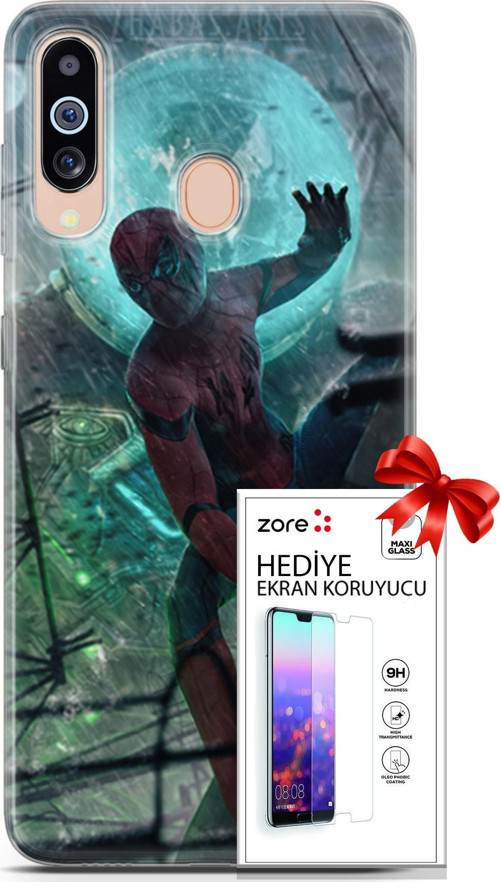 Samsung Galaxy M40 Kılıf Orijinal Seri Supers 19 Marvel Movie Tam Koruma Kılıf + Ekran Koruyucu