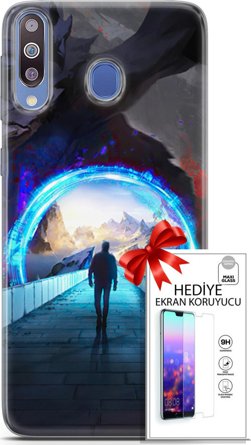 Samsung Galaxy M30 Kılıf Orijinal Seri Algorand 06 Tünelin Sonu Koruyucu Kapak Ekran Koruyucu