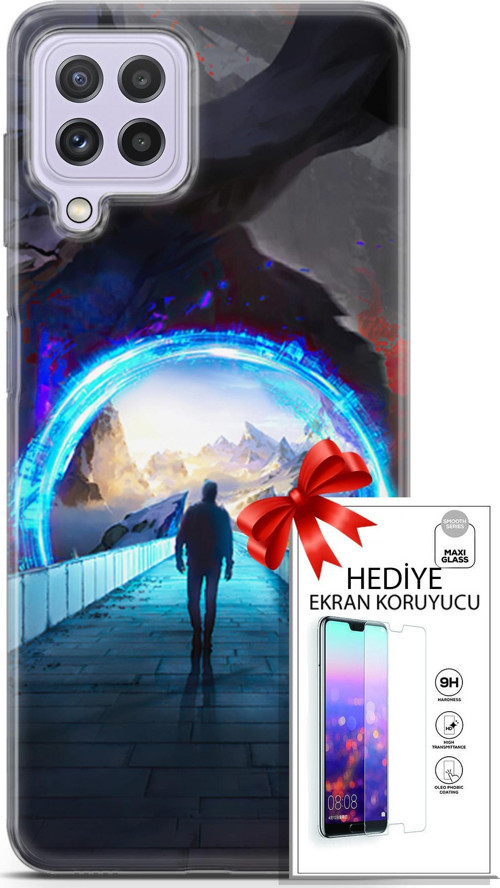 Samsung Galaxy M32 Kılıf Orijinal Seri Algorand 06 Tünelin Sonu Koruyucu Kapak Ekran Koruyucu