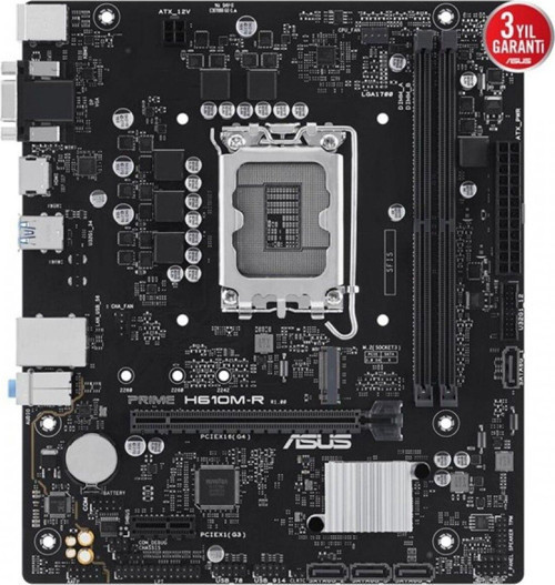 Prıme H610M-R-Sı Ddr5 Hdmı-Dp Pcıe 4.0 1700P Matx