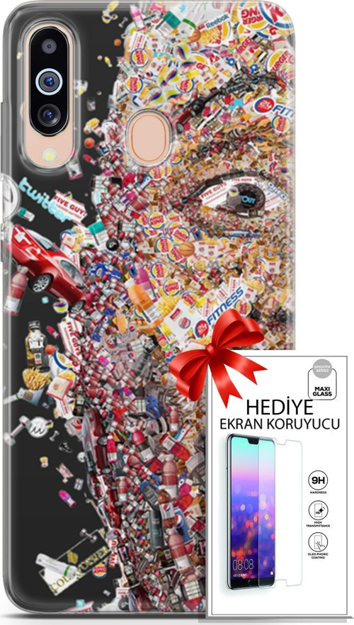 Samsung Galaxy M40 Kılıf Orijinal Seri Cardano 09 Fitness Uv Kılıf Ve Ekran Koruyucu