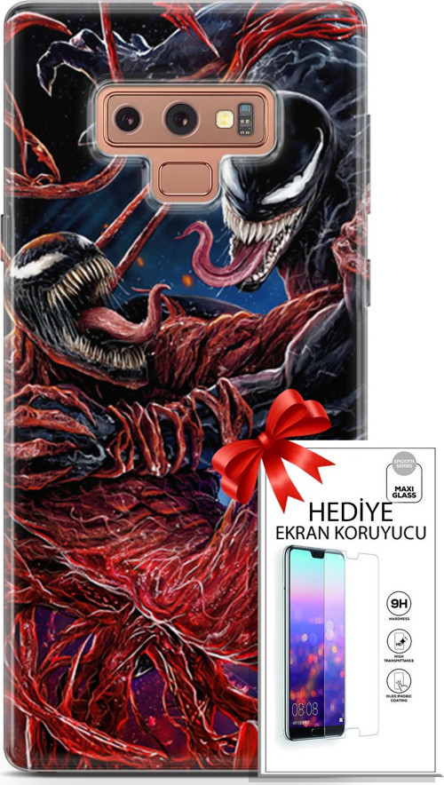 Samsung Galaxy Note 9 Kılıf Orijinal Seri Cardano 22 Monsters Kap + Ekran Koruyucu