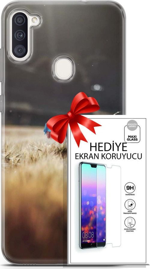 Samsung Galaxy M11 Kılıf Orijinal Seri Pubg 03 Ana Karakter Arka Kapak + Ekran Koruyucu