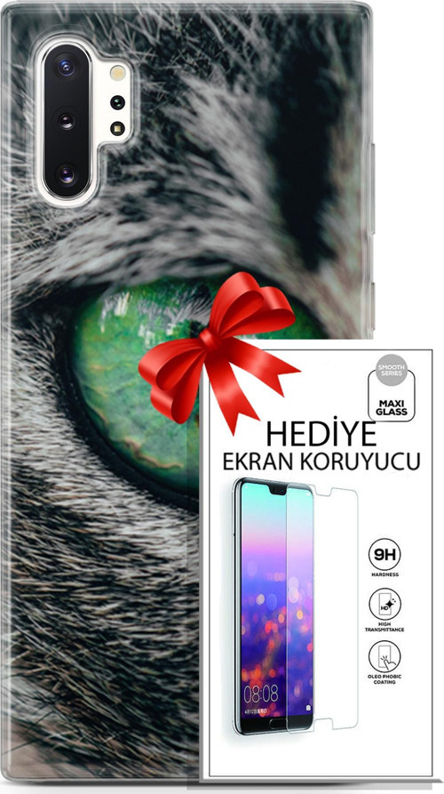 Samsung Galaxy Note 10 Plus Kılıf Orijinal Seri Scotish-British 28 Göz Detay İz Bırakmayan Kılıf + Ekran Koruyucu